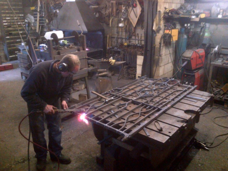 Forging a gate.
