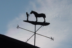 Blacksmith, Hand forged, Design, Ironwork, Forge, Wrought Ironwork, Hot Forged, Blacksmithing, Weathervane, Heavy Horse weathervane, Burrows Lea Forge, Nick Bates