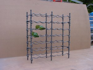 Blacksmith, Hand forged, Design, Ironwork, Forge, Wrought Ironwork, Hot Forged, Blacksmithing, Burrows Lea Forge, Nick Bates, Wine rack
