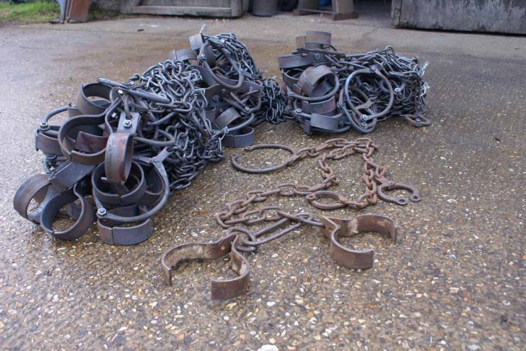 Shackles for Les Miserables 2012, close up.